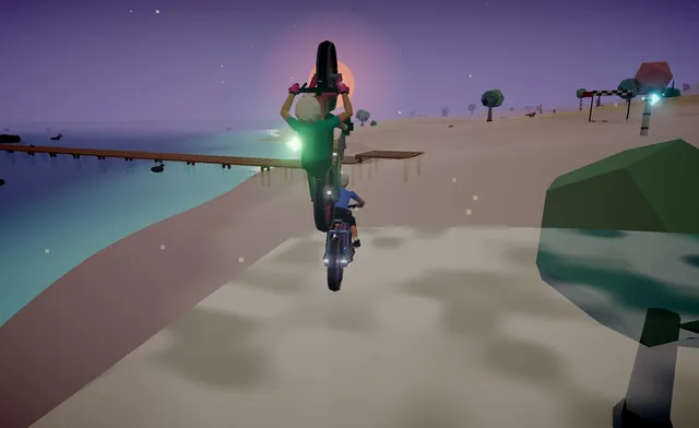 A backflip over the beach